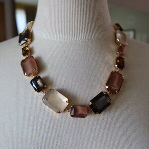 NIB! $350 Bottega Giotti Venetian necklace gold plated, painted Swarovski stones